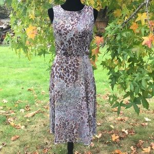 Amelia NY Animal Print Sleeveless Dress. Size 4